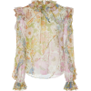 Zimmermann Ruffled Floral-Print Cotton-B - Long sleeves shirts - 