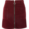 Zip Through Corduroy Skirt - Röcke - 