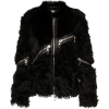 Zipped Shearling Coat - Jakne i kaputi - 