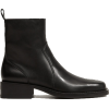 Zipped leather ankle boots - Boots - $119.99 