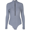 Zipper long sleeve pits jumpsuit knit bo - Pajamas - $23.99 