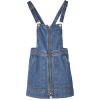 Zip-up denim pinafore dress - sukienki - £29.99  ~ 33.89€