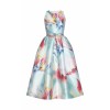 Zuhair Murad Petal Printed Taffeta Midi - Платья - 