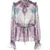Zuhair Murad Ruffled Printed Silk Top - Hemden - lang - $1,550.00  ~ 1,331.27€
