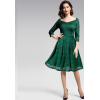 Зелёное кружевное платье - Meine Fotos - 