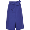 Юбка синяя с поясом - スカート - 