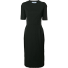 Платье с коротким рукавом черный - Dresses - 