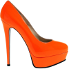 Туфли оранж на платформе - Klasyczne buty - 
