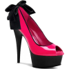 Туфли розово-черные - Zapatos clásicos - 