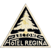 abetone Hotel Regina vintage luggage tag - Ilustracje - 