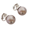 マジョルカパール14mm玉イヤリング/ピンクブラウン - Earrings - ¥3,990  ~ $35.45