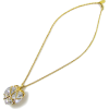 ハートクリスタルネックレス/ゴールド - Necklaces - ¥16,800  ~ £113.45