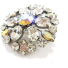 クリスタルフラワーブローチ/シルバー - Jewelry - ¥5,880  ~ £39.71