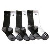 adidas Men's Athletic Crew Socks (6-Pack) (White/Black (Grey/Black Trim)) - Ballerina Schuhe - $24.99  ~ 21.46€