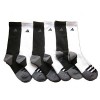 adidas Men's Athletic Crew Socks (6-Pack) (White/Black (Grey/Black Trim)) - フラットシューズ - $24.99  ~ ¥2,813