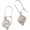 ドブロブニクのボタンイヤリング（シルバー）ゼムリャ　/zem - Earrings - ¥12,000  ~ $106.62