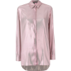 alberta ferretti, metallic, pink, blouse - Camisa - longa - 