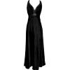 Beaded Satin Formal Gown - ワンピース・ドレス - $121.99  ~ ¥13,730