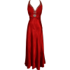 Beaded Satin Formal Gown - Dresses - $121.99  ~ £92.71