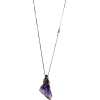 amethyst crystal necklace - Ogrlice - 