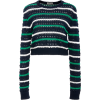 Amur, Sweater, Stripe, Crochet - Пуловер - 