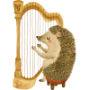 annyamarttinen Etsy hedgehog harpsticker - Illustrations - 