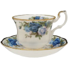 antique porcelain tea cup and saucer - Przedmioty - 