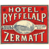 antique swiss hotel label - イラスト - 