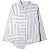 asymmetrical oversized shirt - Košulje - kratke - 