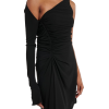 asymmetrical gather minidress close - Dresses - $1,510.00  ~ £1,147.62