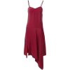 asymmetric slip dress - sukienki - 