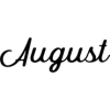 august - イラスト用文字 - 