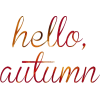 autumn - 插图用文字 - 
