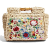 Embroidered Bamboo Tote Bag - Hand bag - 