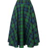 banned retro swing winter checked skirt - Skirts - 