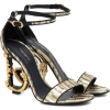 baroque metallic sandals - 凉鞋 - $1,195.00  ~ ¥8,006.90