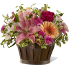 basket w flowers - Plants - 