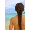 beach brunette fishtail braid - My photos - 