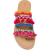 beaded sandal with pom pom - Sandals - 