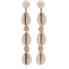 beaded shell earrings by deepa gurnani - イヤリング - 