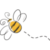 bee line drawing - Items - 