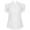 Bijela Bluza - Košulje - kratke - 