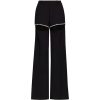 black Area cut out pants - Capri hlače - 