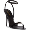 black YSL strap heels - 凉鞋 - 
