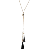 black and gold pendant necklace - Collane - 