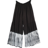 black and white boho pants - Pantalones Capri - 