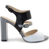 black and white boho sandals - Сандали - 