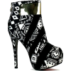 black and white boots - Botas - 
