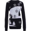 black and white sweater - Pullovers - 