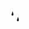 black drop earrings - 耳环 - 